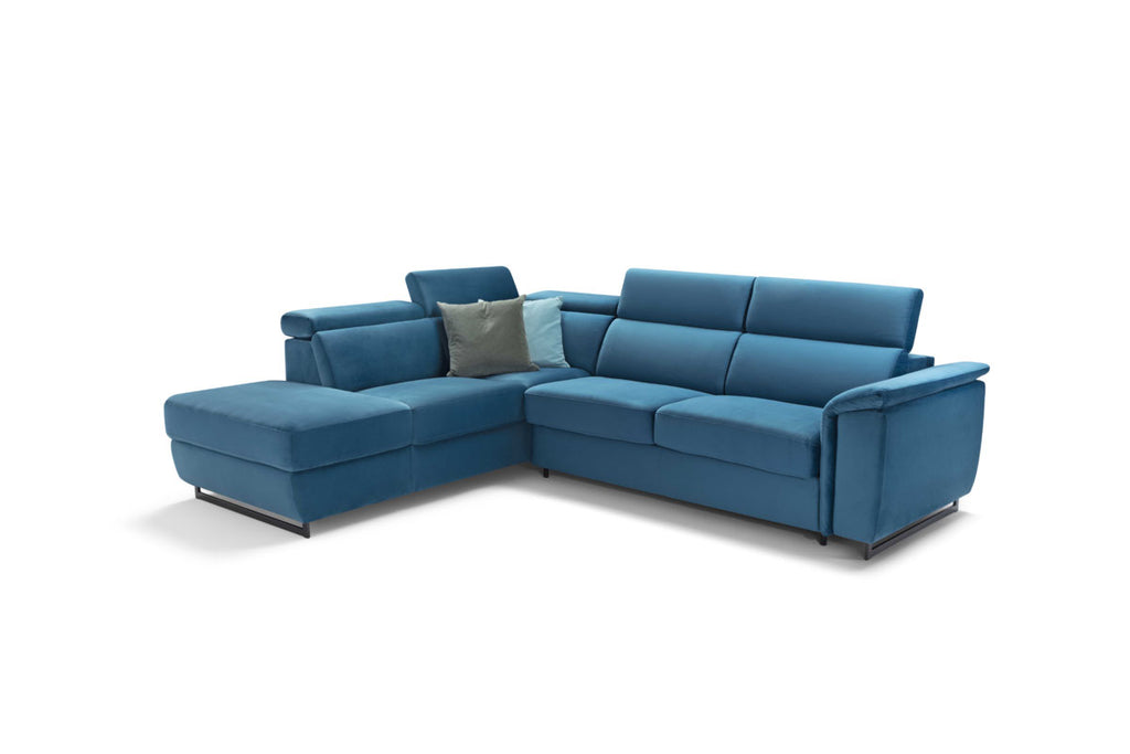 MIKE - ANGOLO TERMINALE CON POUF CONTENITORE 3 POSTI RIBALTA