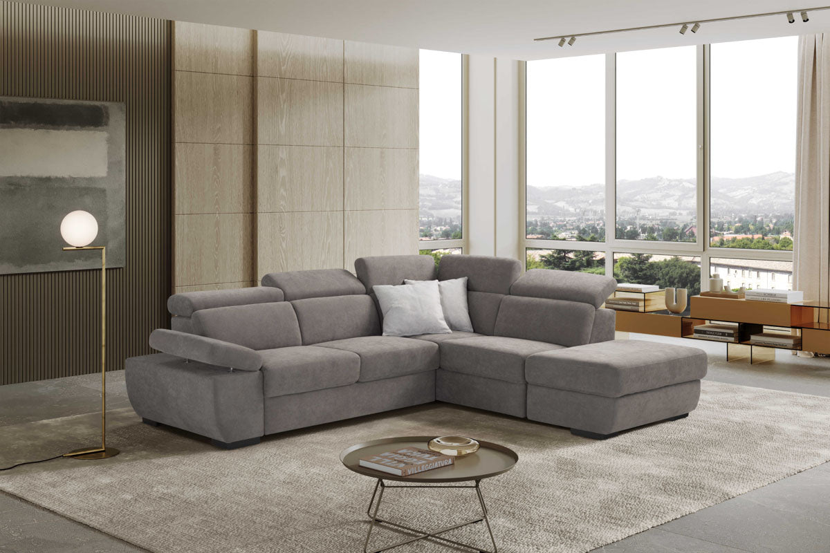 DOMI - ANGOLO TERMINALE CON POUF CONTENITORE