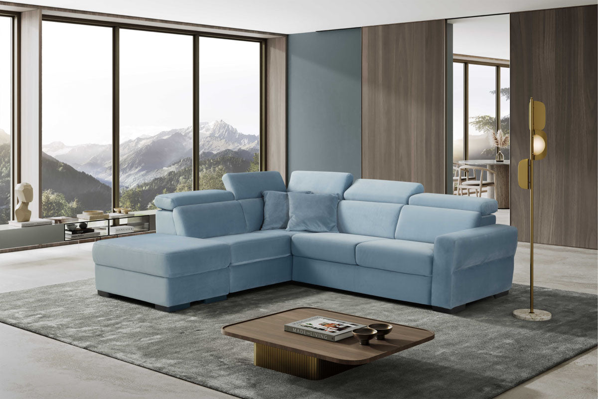 LEON - ANGOLO TERMINALE CON POUF CONTENITORE Immagine secondaria del prodotto