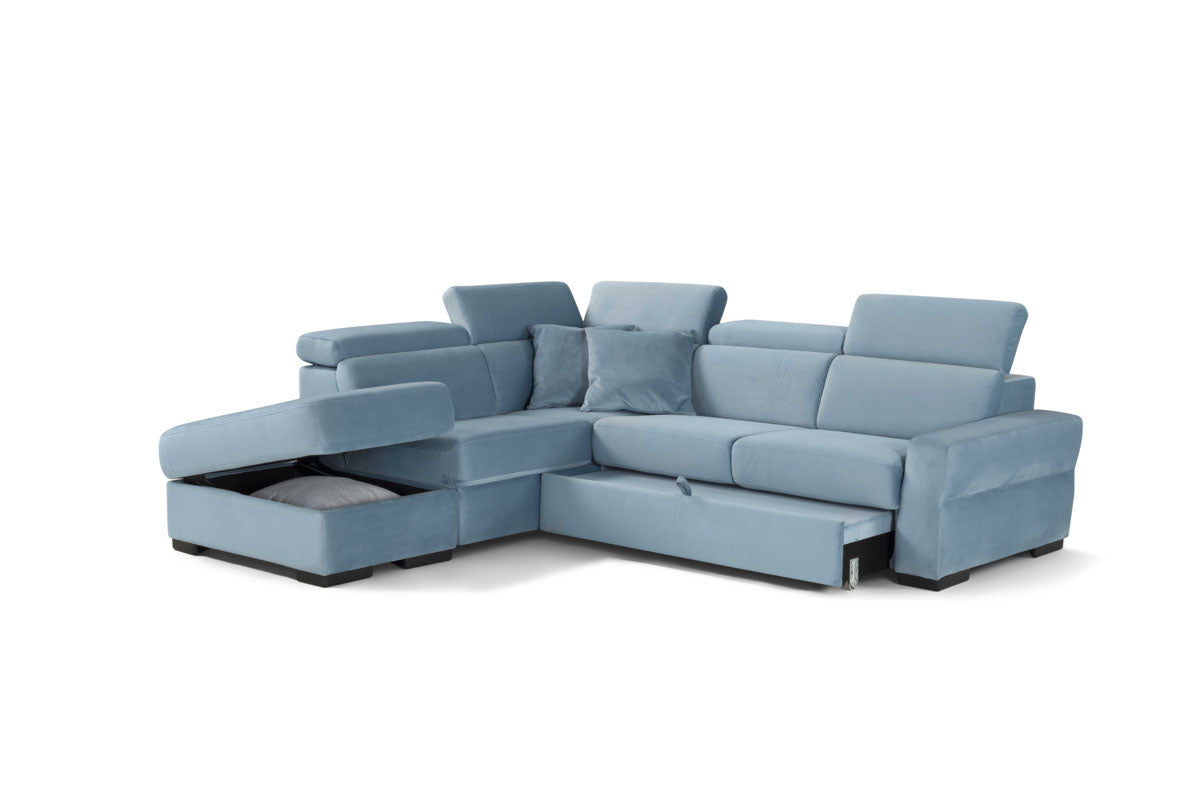 LEON - ANGOLO TERMINALE CON POUF CONTENITORE Immagine principale del prodotto