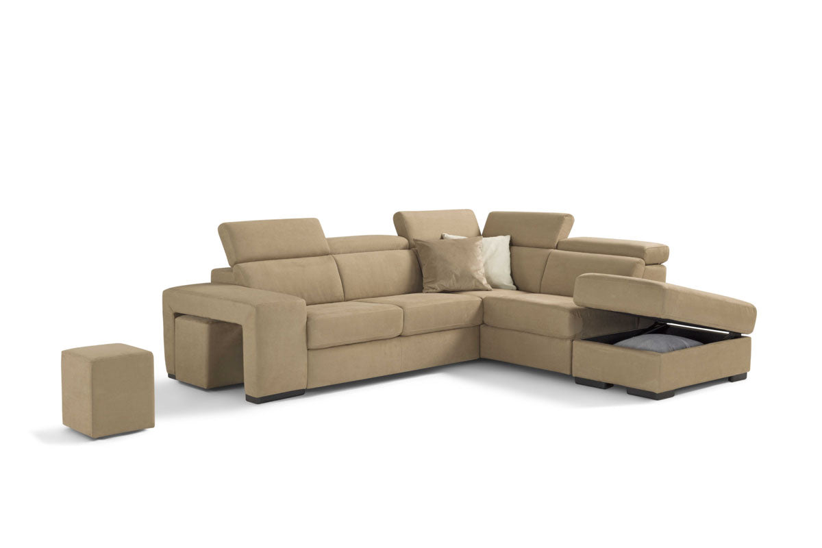 LORIS - ANGOLO TERMINALE CON POUF CONTENITORE Immagine principale del prodotto