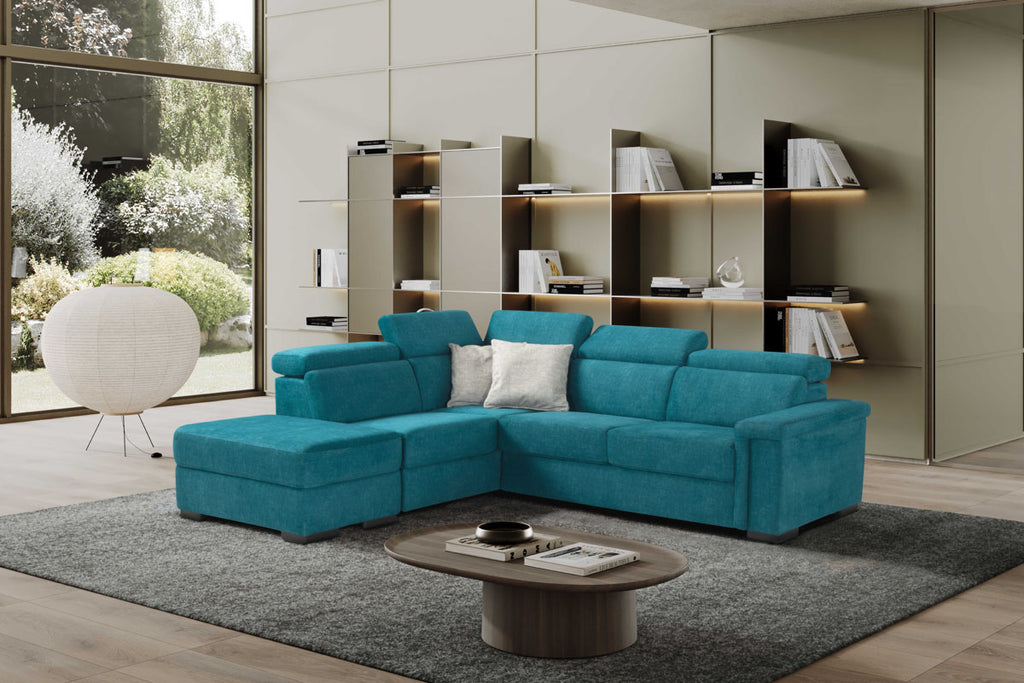 VINCY - ANGOLO TERMINALE CON POUF CONTENITORE